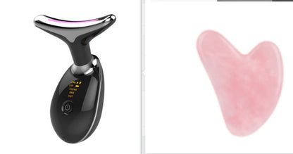 EMS Neck Massager with Heat – Skin Tightening & Wrinkle Remover for Anti-Aging Face Care