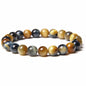 Semi-precious Stone Blue Tiger Stone Handmade Jewelry Couple Bracelet