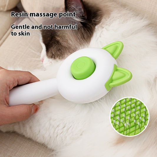 Pet Dog Brush Cat Comb Self Cleaning - Best Comb for cat and dog - Pet Hair Remover Brush