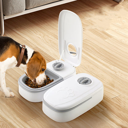Smart Auto Pet Feeder - Timer Food Dispenser for Cats & Dogs - Stainless Steel Bowl - Pet Supplies
