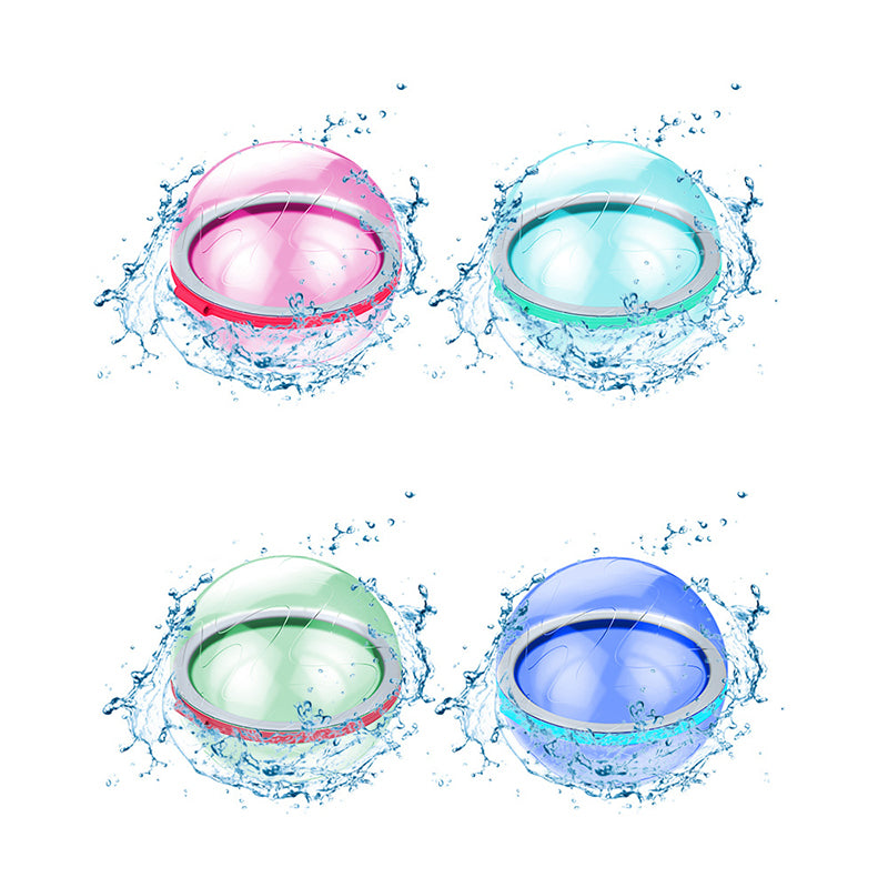 Reusable Water Balls Silicone Water Balloons with Self Sealing Quick Fill, Refillable Water Balls
