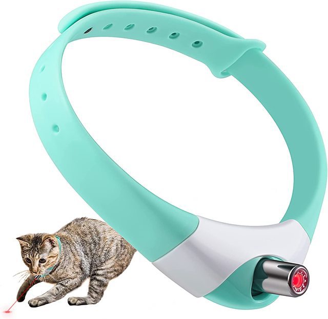 Laser Cat Collar, adjustable collar and LED lights