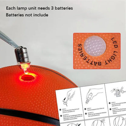 Glow in The Dark Basketball, LED Light Up Basketball, Night Glowing Ball, Boys Girls Sports Gifts Accessories