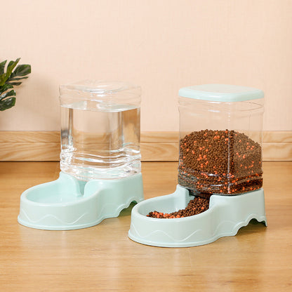 Pet Feeder & Water Dispenser Automatic Dog Cat Water Dispenser Gravity Feeder Set