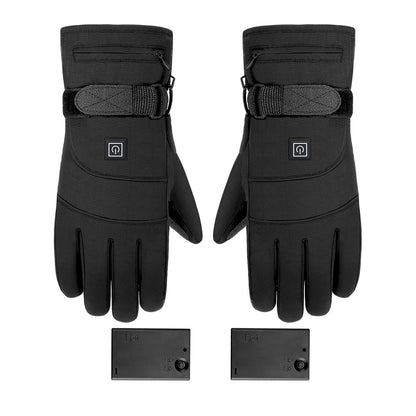 Heated Gloves for Men Women Rechargeable with 3000mAh Battery, Touch Screen Thin Heating Gloves, Soft Winter Electric Gloves
