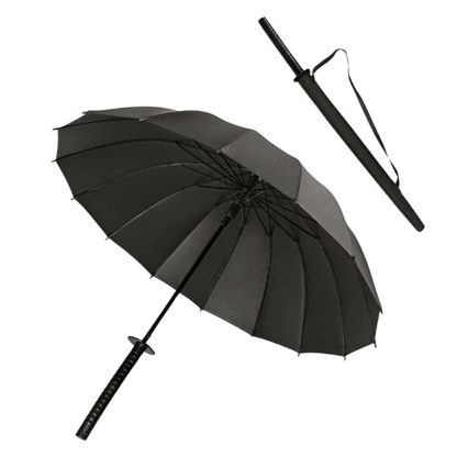 Samurai Umbrella Sword Handle Sun Rain Compact Folding Umbrella