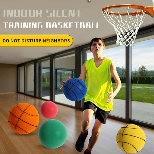 Hush handle Silent Foam Basketball Indoor Training Ball, Indoor Training Foam Ball, Low Noise No Sound Basketball