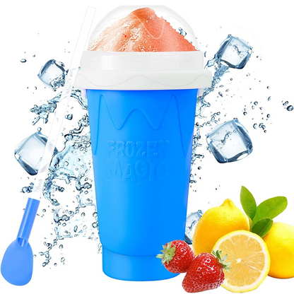 Slushy Maker-Single Serving Frozen Treat Cup for Easy to Make Homemade Slushes, Milkshakes, Smoothies, Cocktails