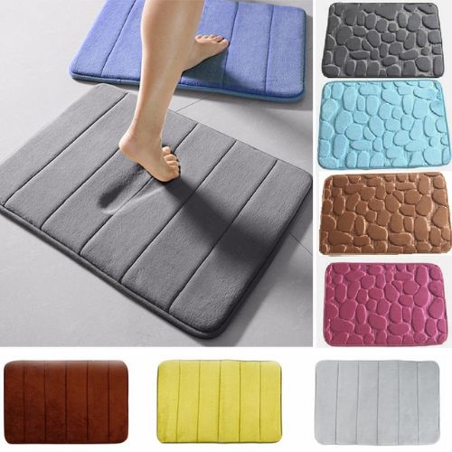 Water Absorbent Bath Mat Soft Luxury Bathroom Rug Mat, Absorbent Shaggy Chenille Bath Rugs, Durable Non-Slip Plush Bath Carpet