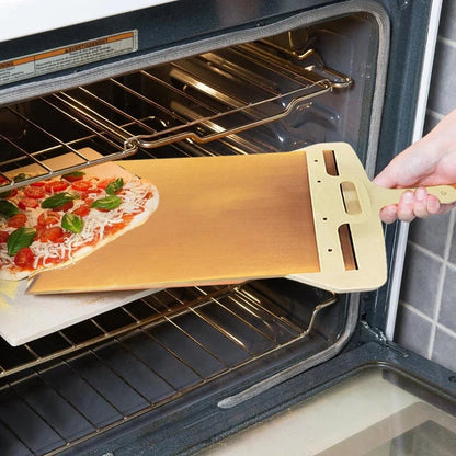 Pizza Paddle with Handle, Pizza Peel That Transfers Pizza Perfectly, Pizza Spatula Paddle for Indoor & Outdoor Ovens