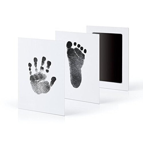 Baby Footprint Pad Included No Mess Clean-Touch Ink Pad For Baby's Prints, Gender-Neutral Baby Keepsake Photo