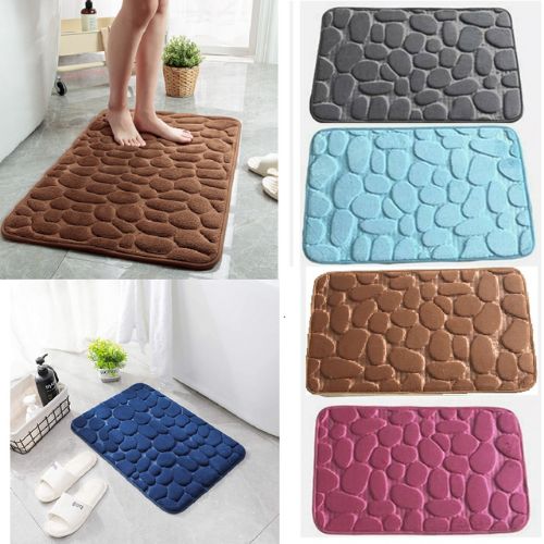 Water Absorbent Bath Mat Soft Luxury Bathroom Rug Mat, Absorbent Shaggy Chenille Bath Rugs, Durable Non-Slip Plush Bath Carpet