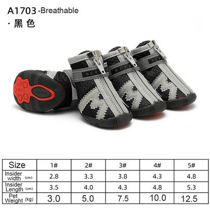 Dog Shoes for Hot Weather Breathable Dog Boots for Hot Pavement Dog Summer Shoes Non-Slip Pet Paw Protector