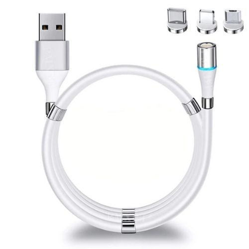 Magnetic Phone Charging Cable Self Winding