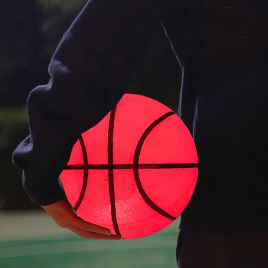 Glow in The Dark Basketball, LED Light Up Basketball, Night Glowing Ball, Boys Girls Sports Gifts Accessories