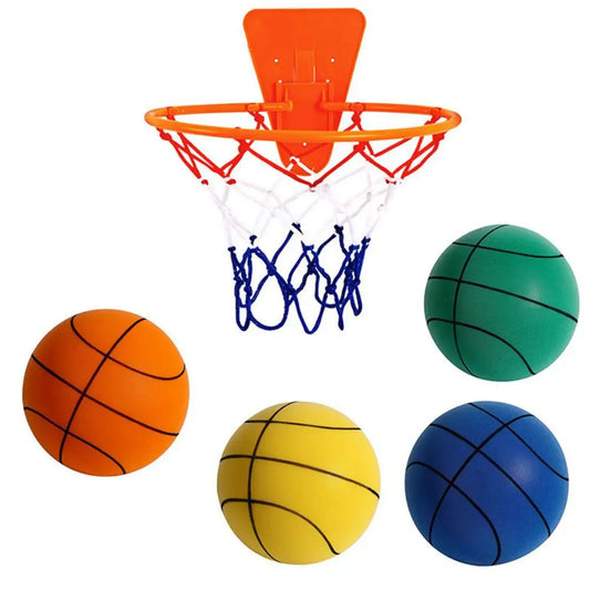 Hush handle Silent Foam Basketball Indoor Training Ball, Indoor Training Foam Ball, Low Noise No Sound Basketball
